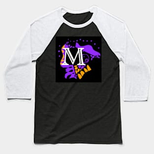 Mazipoodles Bird’s Nest - Personalized Initial Letter M Baseball T-Shirt